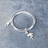 Beautiful Sterling Silver Flamingo Pendant