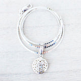 Beautiful Sterling Silver Floral Pendant