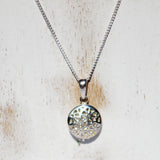 Beautiful Sterling Silver Floral Pendant