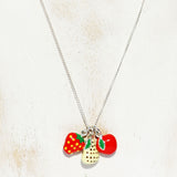 Beautiful Silver Apple/Strawberry/Pear Pendant