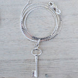 Beautiful Sterling Silver Key Pendant