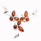 Baltic Amber Sterling Silver Necklace Trio
