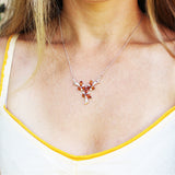 Baltic Amber Sterling Silver Necklace Trio