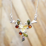 Baltic Amber Sterling Silver Necklace Trio