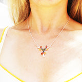 Baltic Amber Sterling Silver Necklace Trio
