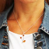 Baltic Amber Pendant - Cherry