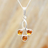 Baltic Amber Pendant - Triple Circle