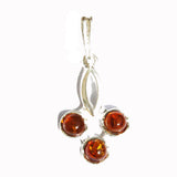 Baltic Amber Pendant - Triple Circle