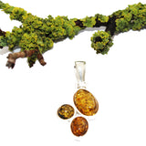 Baltic Amber Pendant with Beautiful Amber Combination