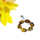 Multicolour Baltic Amber Pendant - Circle