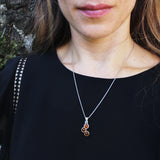 Baltic Amber Pendant Triple Circle