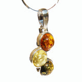 Baltic Amber Pendant Triple Circle