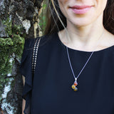 Baltic Amber Pendant Triple Circle