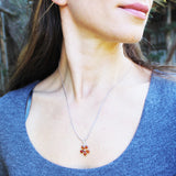 Baltic Amber Pendant - Flower