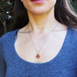 Baltic Amber Pendant - Flower