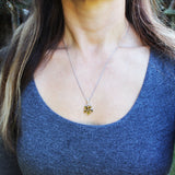 Baltic Amber Pendant - Flower