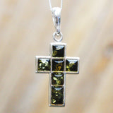 Baltic Amber Silver Pendant Cross