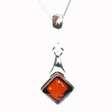 Baltic Amber Pendant - Rhombus