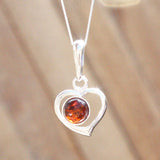 Baltic Amber Pendant Heart