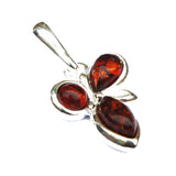 Modern Baltic Amber Pendant - Trio1