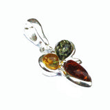 Modern Baltic Amber Pendant - Trio1