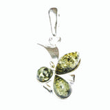 Modern Baltic Amber Pendant - Trio