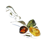 Modern Baltic Amber Pendant - Trio