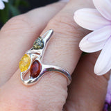 Fancy Baltic Amber Ring Design