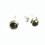 Round Honey Baltic Amber Studs