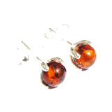 Honey Baltic Amber Stud Earrings