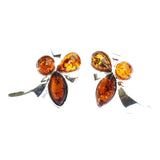 Baltic Amber Silver Studs - Trio