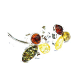 Baltic Amber Silver Studs - Trio