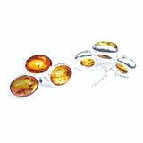 Baltic Amber Silver Studs - Trio