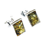 Baltic Amber Rectangular Studs