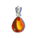 Romantic Baltic Amber Pendant - Drop