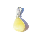 Romantic Baltic Amber Pendant - Drop