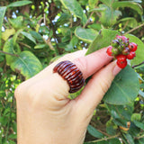 Baltic  Amber Stretch Ring - Chunky Slices