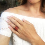 Baltic Amber Stretch Ring