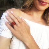 Baltic Amber Stretch Ring