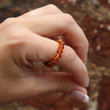 Baltic Amber Stretch Rings - Round Beads