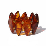 Baltic Amber Stretch Ring - Marquise
