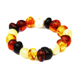 Baltic Amber Stretch Rings - Round Beads