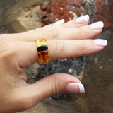 Baltic Amber Stretch Ring