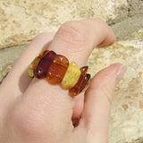 Baltic Amber Stretch Ring