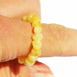 Baltic Amber Stretch Rings - Round Beads