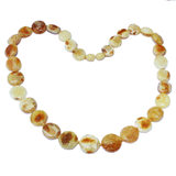 Adorable Unpolished Butterscotch or Mixed Amber Necklace