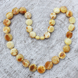 Adorable Unpolished Butterscotch or Mixed Amber Necklace