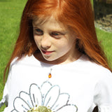 Honey Baltic Amber Silver Pendant - LITTLE MOUSE, 925 sterling silver