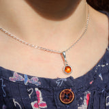 Honey Baltic Amber Pendant - Little Bead