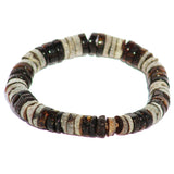 Beautiful Pattern Bracelets With Amber Disc Beads